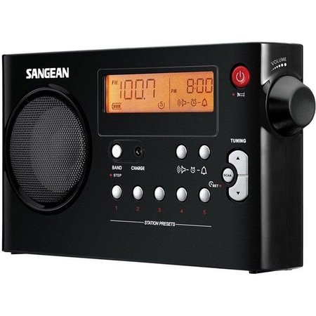 SANGEAN Sangean PR-D7 BK Am & Fm Digital Compact Portable Radio; Black PR-D7 BK